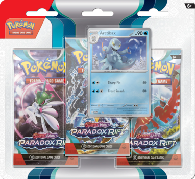 Pokemon Scarlet & Violet Paradox Rift: 3 Pack Blister Arctibax