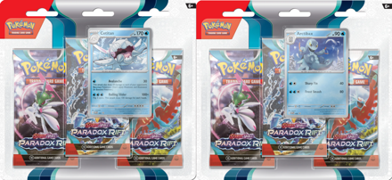 Pokemon Scarlet & Violet Paradox Rift: 3 Pack Blister Set 2