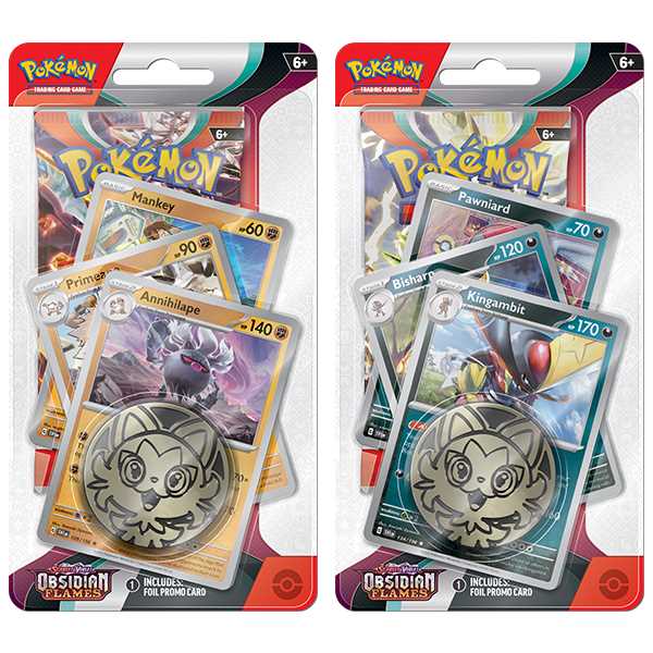 Pokémon TCG: Scarlet & Violet 3 Obsidian Flames Premium Checklane Blister - Annihilape/Kingambit