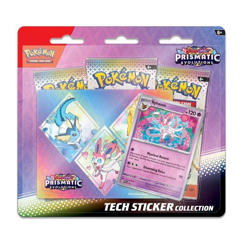 Pokemon TCG: Scarlet & Violet 8.5 - Prismatic Evolutions Tech Sticker Collection - Sylveon
