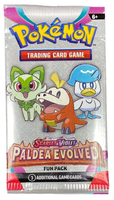 Pokemon TCG: Paldea Evolved Fun Pack (3 Cards)