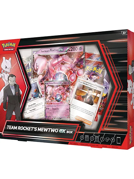 Pokémon TCG: Team Rocket's Mewtwo ex Box