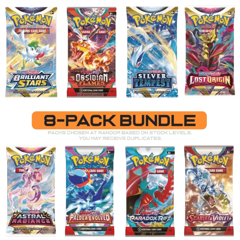 Pokemon Booster Pack Bundle (8 Packs)