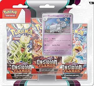 Pokemon TCG: Scarlet & VioletObsidian Flames Triple PackHoundstone (3 Booster Packs & Foil Promo Card)