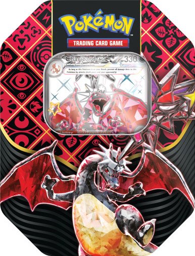 Paldean Fates Standard Tin Charizard ex