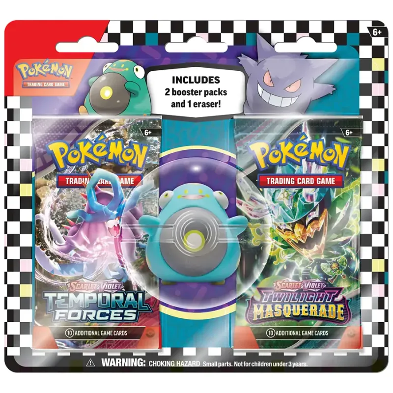 Pokemon TCG: Back To School Eraser Blister 2024