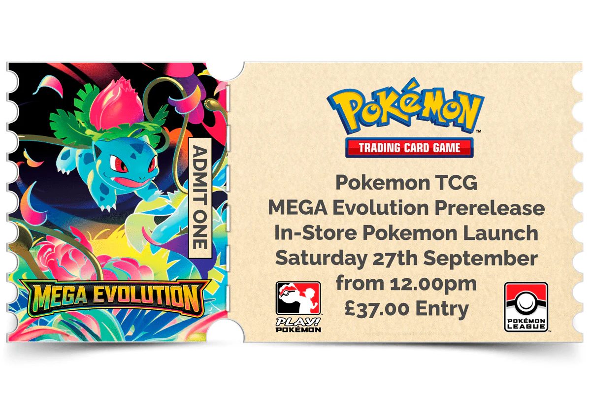 Pokémon - Mega Evolution Prerelease: In store event ticket (Saturday 27th September)