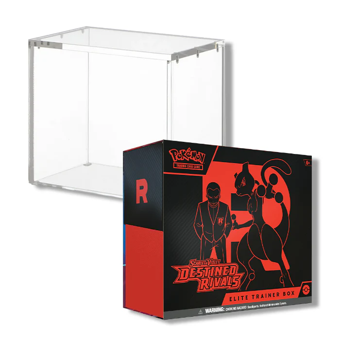 Pokemon TCG: Destined Rivals - Elite Trainer Box + Acrylic Display Case Bundle