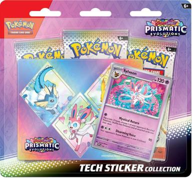 SV Prismatic Evolutions Tech Sticker Collection - Sylveon