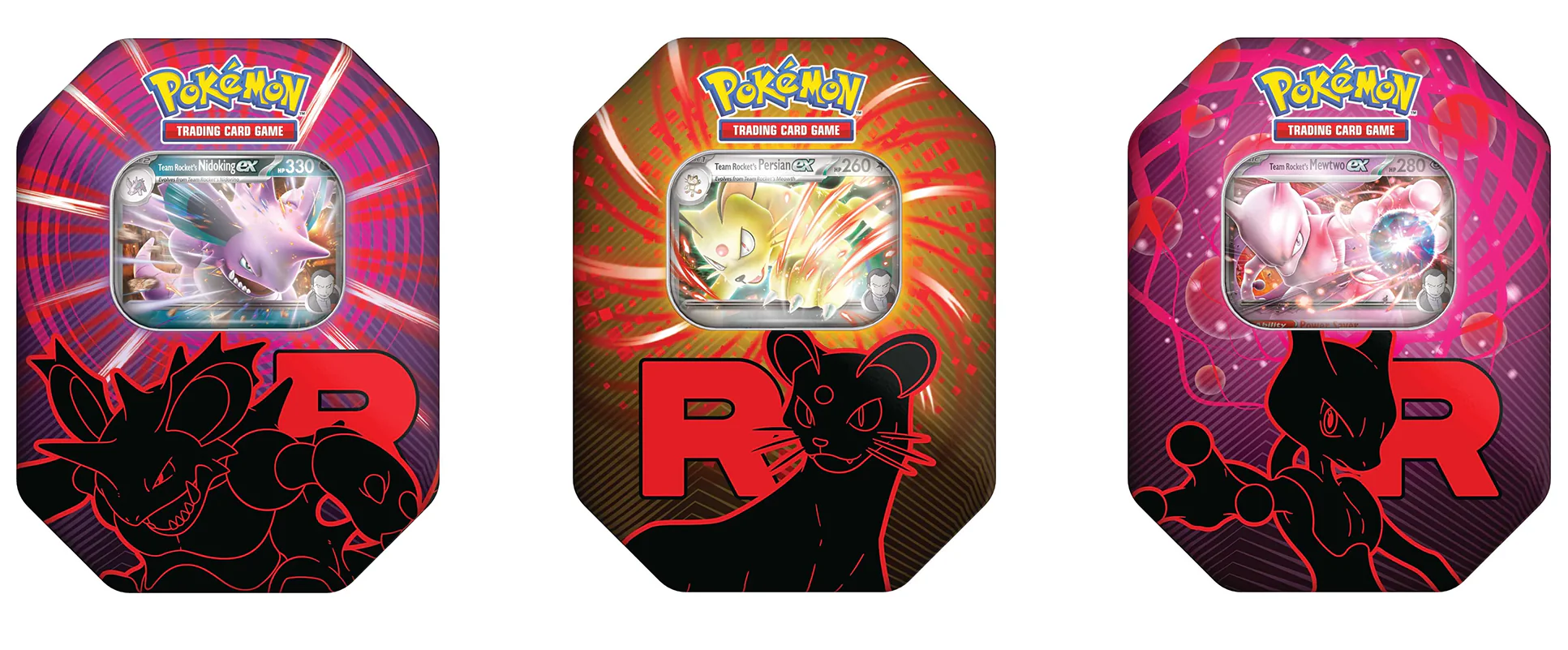 Pokemon TCG: Team Rocket Tin - Set of 3