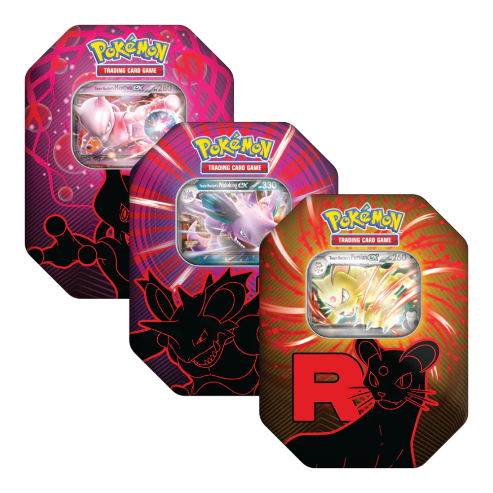 Pokemon Team Rocket Tin (1 of each)