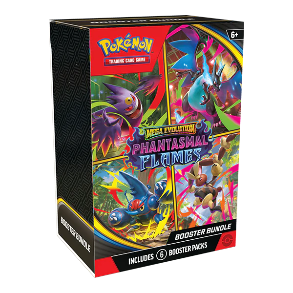 Pokémon TCG: Mega Evolutions - Phantasmal Flames - Booster Bundle (6 packs)