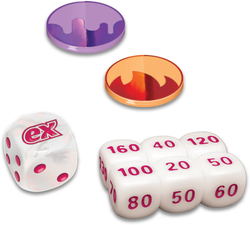 Pokemon TCG: White Flare Dice Pack & Condition Markers