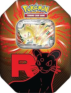 Pokemon TCG: Team Rocket Tin  Persian ex (1 Foil Promo Card & 4 Booster Packs)