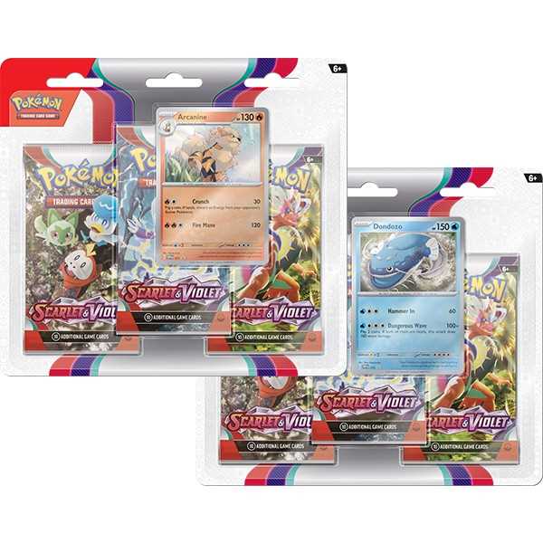 Pokemon TCG Scarlet & Violet 3 Booster Pack Blister Pack