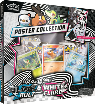 Pokemon Scarlet & Violet: Black Bolt & White Flare Unova Poster Collection