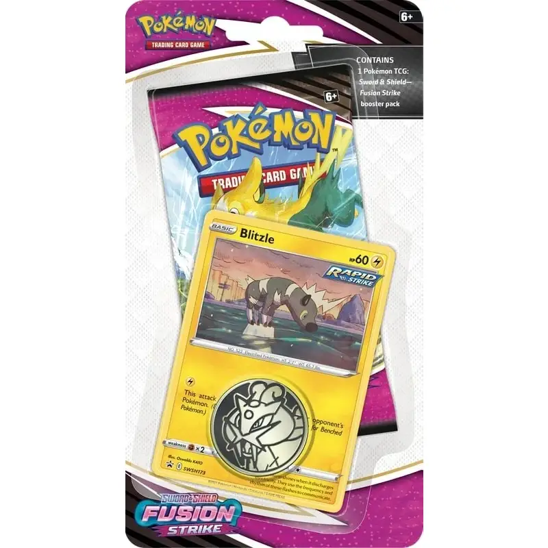 Pokemon TCG: Fusion Strike - Checklane Blister Blitzle/Tepig