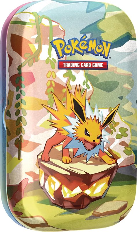 Pokemon TCG: Scarlet & Violet-Prismatic Evolutions Mini Tin - Jolteon (2 Booster Packs & 1 Coin)