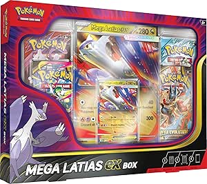 Pokemon TCG: Mega Latias ex Box (1 foil promo card, 1 oversize lenticular card & 4 booster packs)