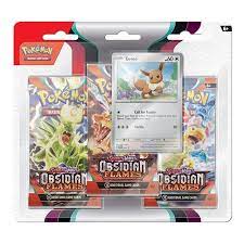 Pokemon TCG - Scarlet & Violet 3 Obsidian Flames - Triple Blister Pack - Eevee