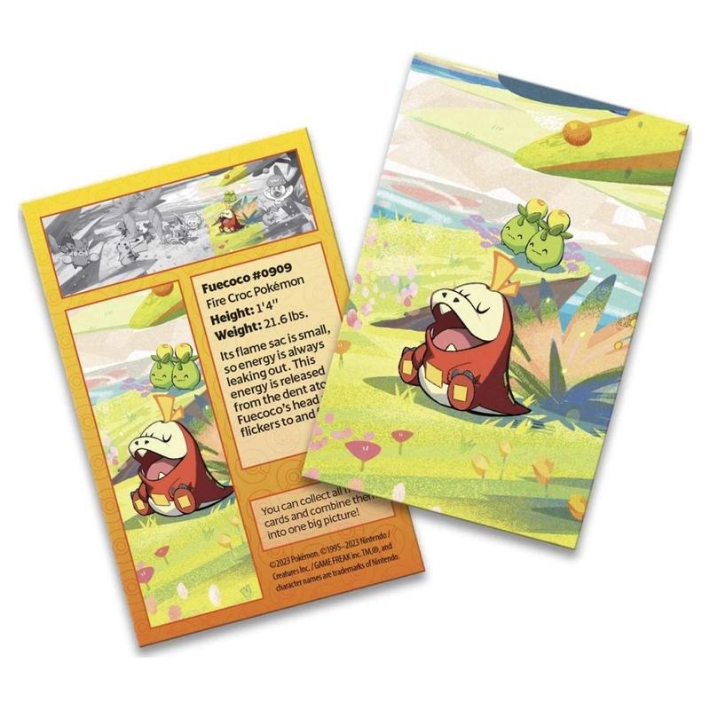 Pokemon - Scarlet & Violet - Paldea Friends -  Mini Tin - Fuecoco & Smoliv - Art Card