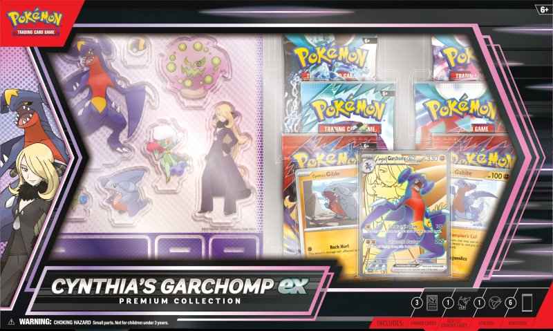 Pokemon Cynthia's Garchomp Ex Premium Collection SV10 Destined Rivals