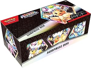 Pokemon TCG: Scarlet & Violet-Prismatic Evolutions Surprise Box (4 Booster Packs & 1 Foil Promo Card)