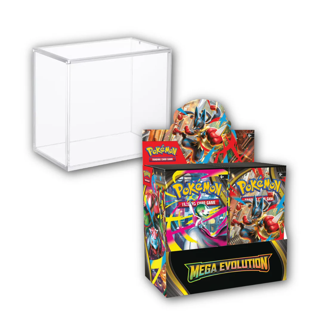 Pokemon TCG: Mega Evolution - Booster Box + Acrylic Display Case Bundle