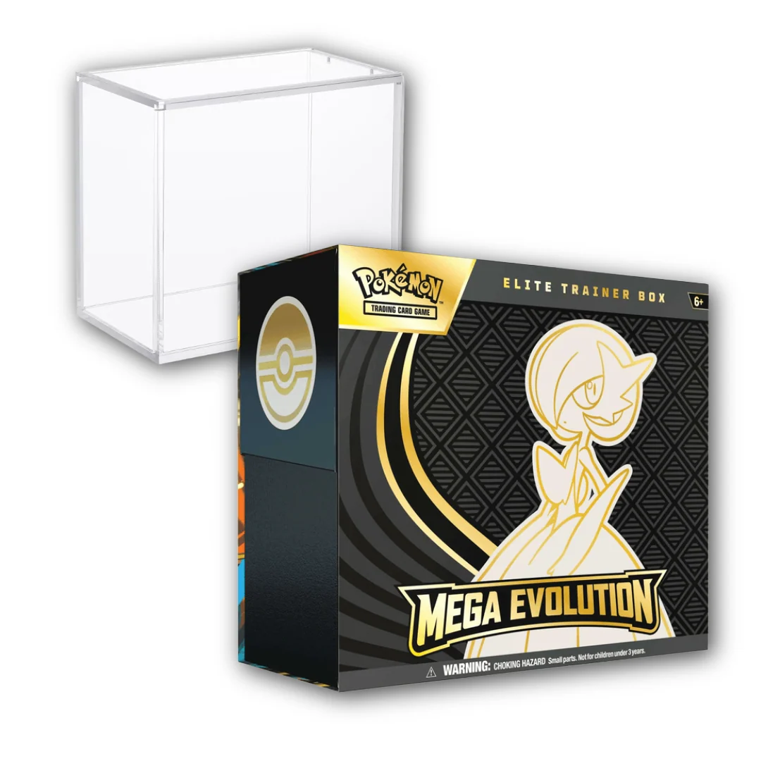 Pokemon TCG: Mega Evolution - Elite Trainer Box (Gardevoir) + Acrylic Display Case Bundle