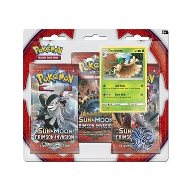 SM Crimson Invasion 3 Pack Blister Decidueye