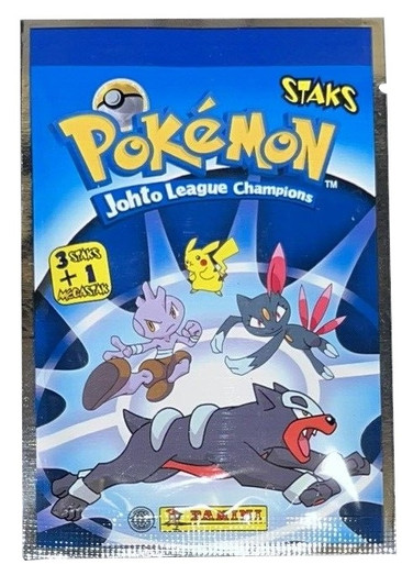 Pokemon Johto League Champions Panini Staks Booster Pack