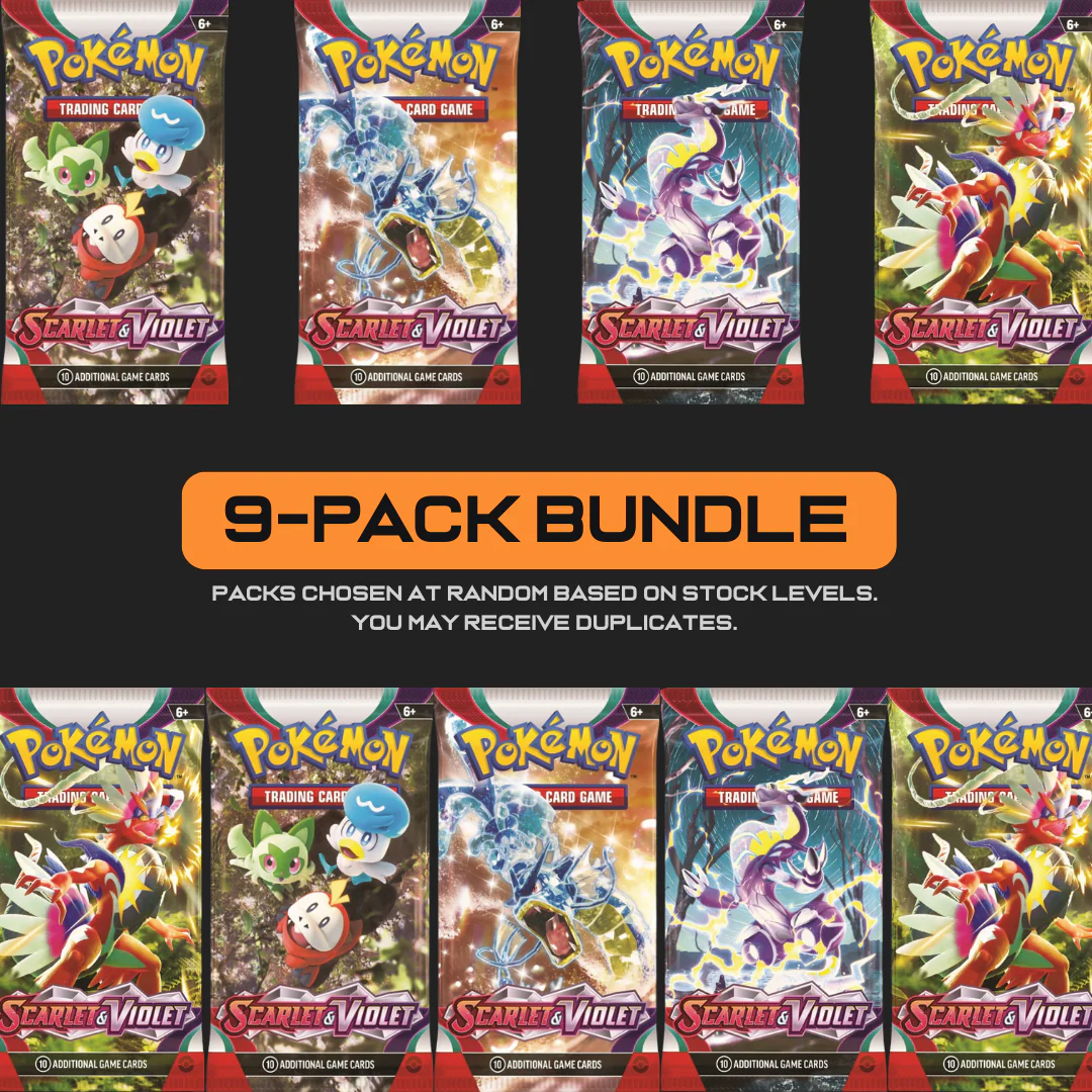 Pokemon Scarlet & Violet Base Set Pack Bundle (9 Packs)